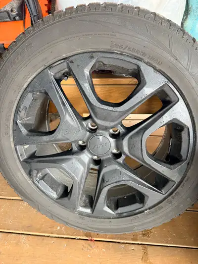 Just traded in my Toyota RAV4 so I’m selling my winter tires on black alloy wheels. Used 2 winters a...