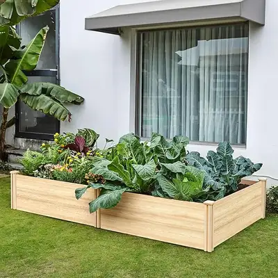 8×4×15″ Deep Wooden Raised Beds, View more