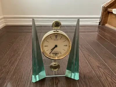 Vintage SEIKO Lucite Pendulum CLOCK, View more