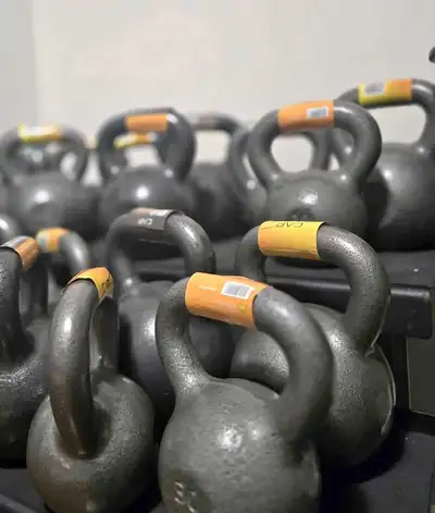 10lb - 80lb Cast iron Kettlebells. Brand new!, View more