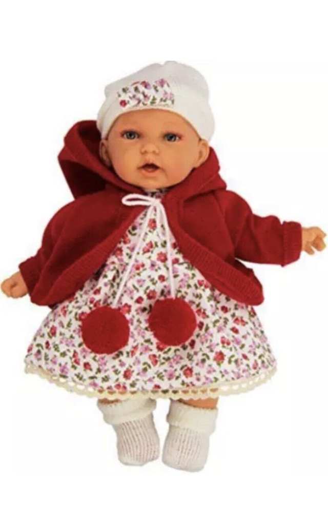 Antonio Juan Toddler Girl Doll 11” Blue Eyes In Gift Box $129 in Toys & Games in Markham / York Region - Image 3