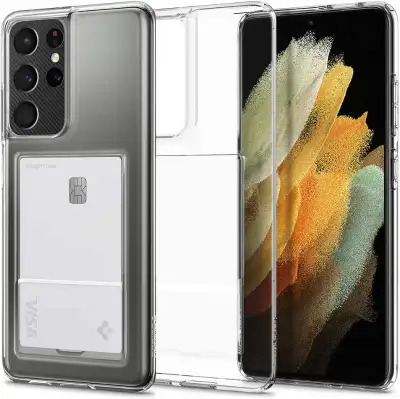 Spigen Crystal Slot Designed for Galaxy S21 Ultra Case, View more