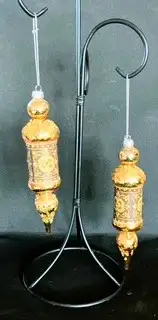 Pair of Vintage Christmas Hanging Ornaments, View more