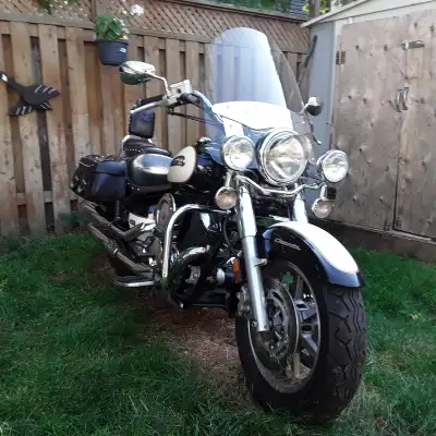 great shape. new oil and filter and plugs. comes with cover and disk brake alarm