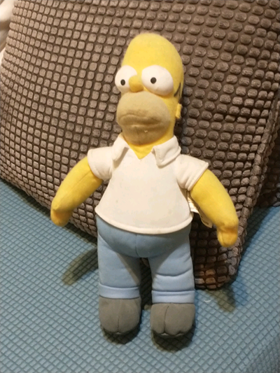 Collectible Homer Simpson plush doll, 12 inches tall, View more
