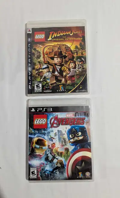 PS3 Lego Avengers & Lego Indiana Jones Video Games PlayStation , View more