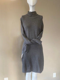 INC Heather Grey Sweater Dress - Large - New