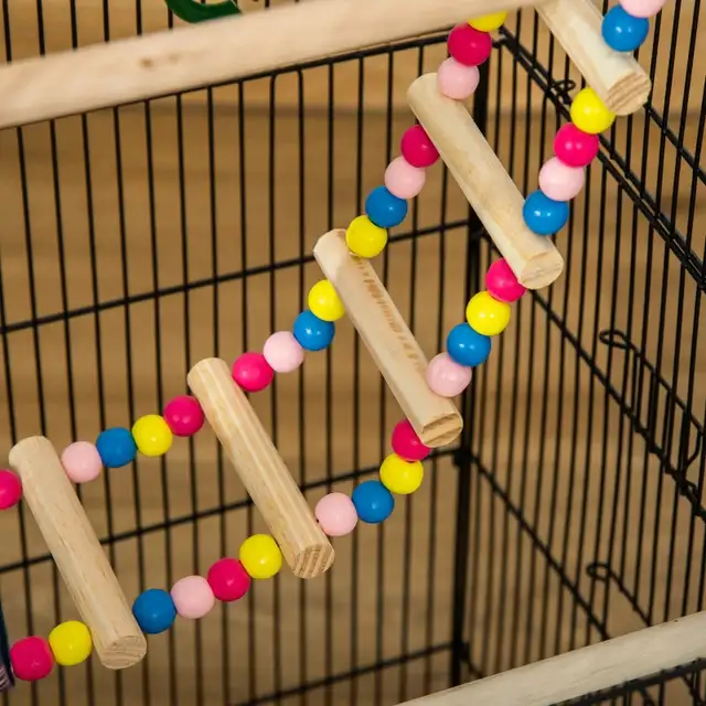 39"H Bird Cage for Budgie, Cockatiel, Conure, Small Birds, Black in Birds for Rehoming in Markham / York Region - Image 9