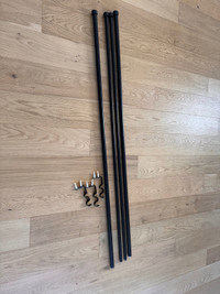 Dual Curtain Rod 120-180”