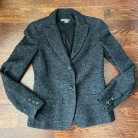 Vince Wool blend charcoal gray tweed looking Blazer- Size 4