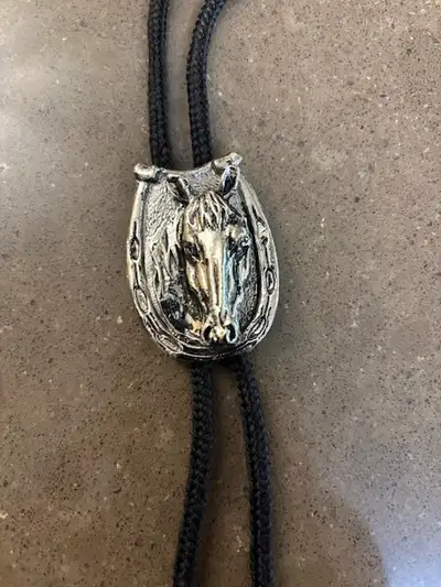 Unique Western Jewelry Silver Bolo Tie Unisex NEW, View more