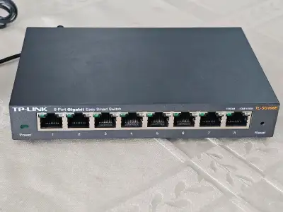 TP-Link TL-SG108E 8-Port Gigabit Smart Switch, View more