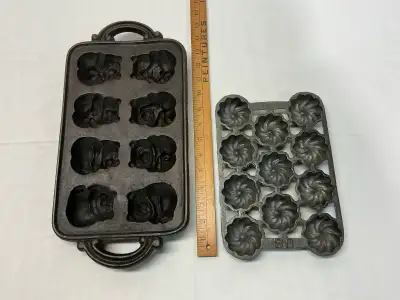 Vintage Cast Iron pans, View more