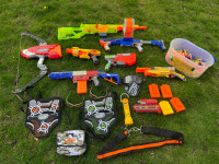Nerf guns and accessories 