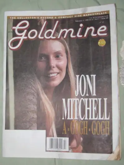 JONI MITCHELL - GOLDMINE MAGAZINE, 1995, & GLOBE, 1994, View more
