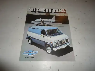 1981 Chevy Vans Sales Brochure. NOS. Can Mail  in Canada., View more