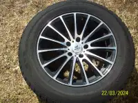 Winter tires and aluminum rims