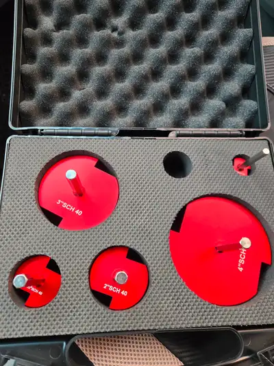 New PVC Pipe Reamer Kit: Includes 5 reamers (3/4", 1-1/2", 2", 3", and 4"). Shaft size: 3/8" hexagon...