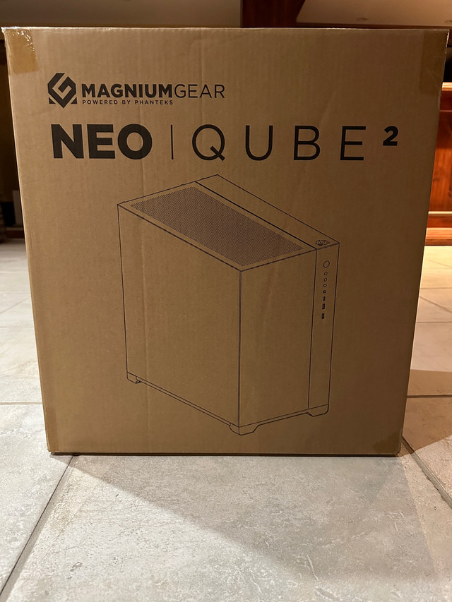 MagniumGear Neo Qube, Black (Powered by Phanteks) Gaming PC Case in System Components in Oakville / Halton Region