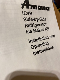 Amana Ice Maker Kit - Brand New IC4R