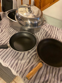assorted pots and cooking pans