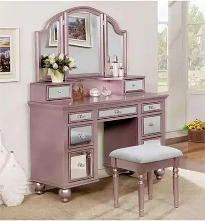 save $1300 : Furniture of America  Bedroom Tracy Vanity w/ Stool, View more