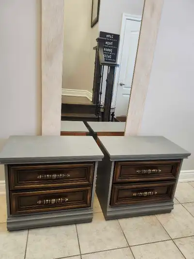 ***Pair of Solid Oak Wooden Nightstands***REDUCED***, View more