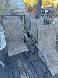 Patio outdoor chairs sling