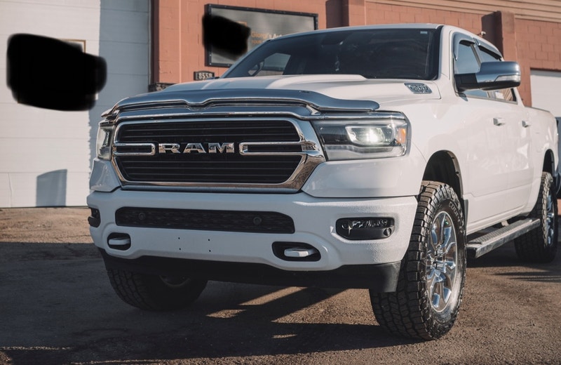 2019 to 2022 ram 1500 white bedlined front and rear bumpers Auto Body