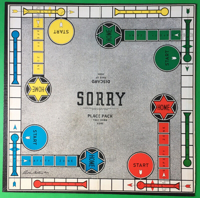 Parker Brothers Sorry! Board Game 1958 Edition in Arts & Collectibles in Dartmouth - Image 2