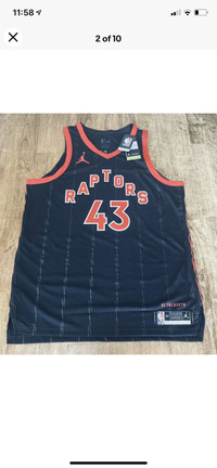 Pascal Siakam Toronto Raptors Air Jordan Brand NBA Jersey XL