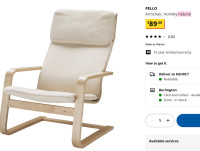IKEA beige armchair pello armchair