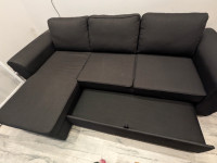 Pullout couch w/ built-in storage