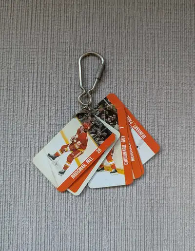 Vintage 1982 Souhaits Personnalises Hockey Keychain, View more