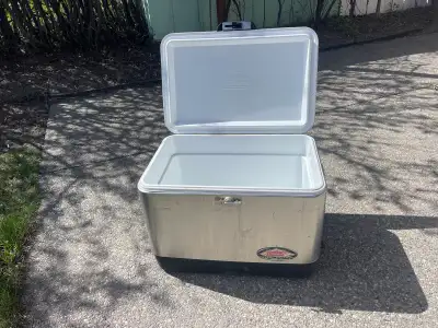 Coleman steel cooler, View more