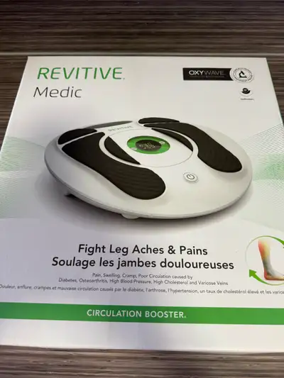 Revitive Medic circulation booster In perfect working condition. Includes original packaging, power...