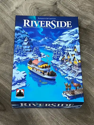 Riverside board game - brand new, components unpunched, View more