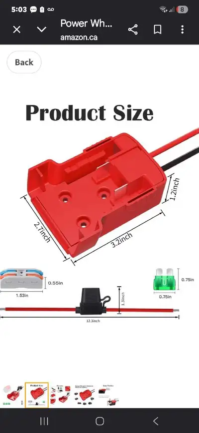 Use you milwaukee battery on your power wheels Power Wheels Adapter for Milwaukee,M18 18V Power Whee...