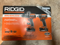 RIDGID 18V Brushless 1/2-inch Hammer Drill and 1/4 -inch Impact
