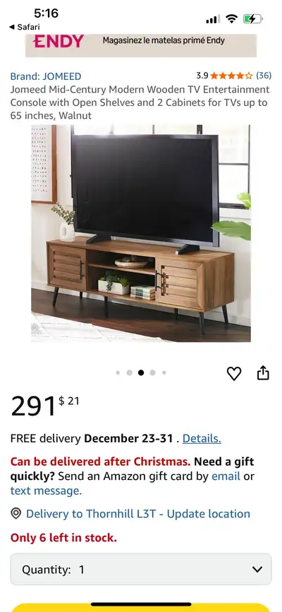 59" mid Century Modern Wooden TV Entertainment Console, View more