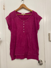 Pink Button Shirt (L)