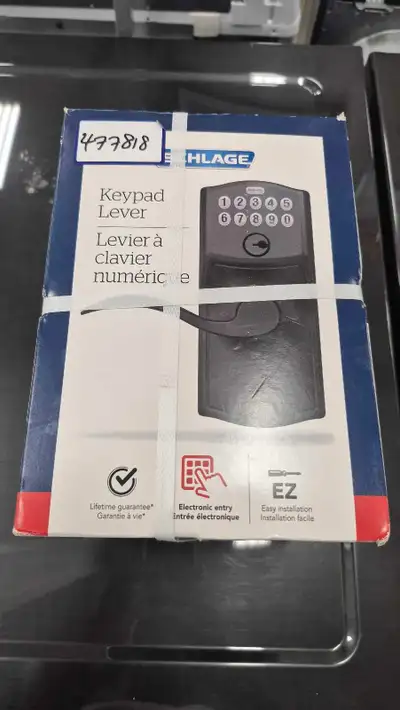 Schlage Keypad Lever Brand New Sealed Pack , View more