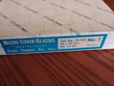 microscope slide cover glasses 22mm No.1, View more