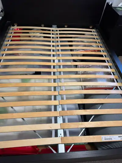 IKEA MALM Queen Bed Frame – Very Good Condition – Slats Included, View more
