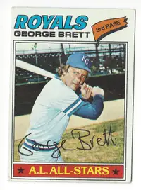 1977 Topps Baseball #580 George Brett Kansas City Royals AS