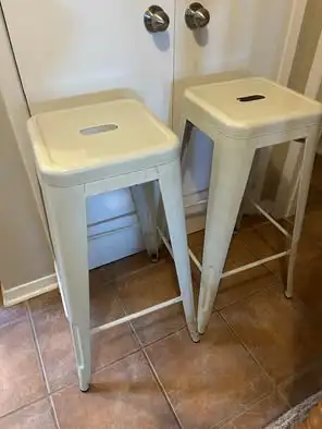 Bar height stools $60 each, 30” high, counter height + more, View more