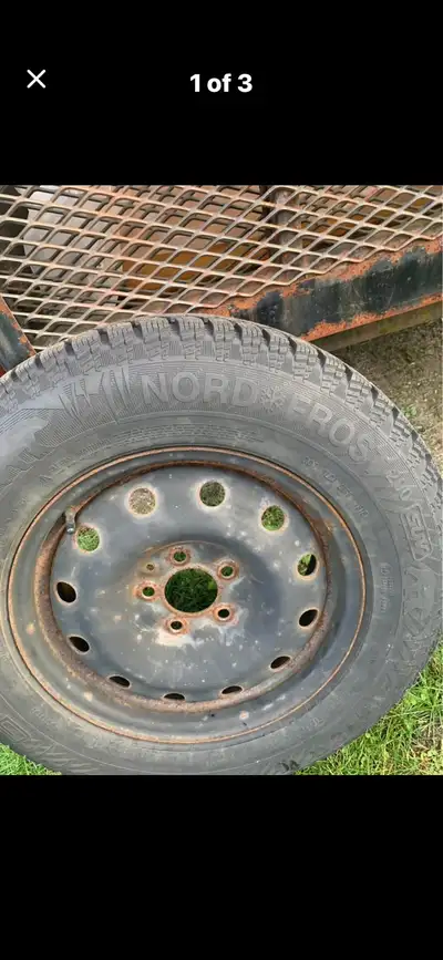 Selling a Nord Frost tire, size 215/70 R16. Almost new condition. Used for only 100km. Please see th...