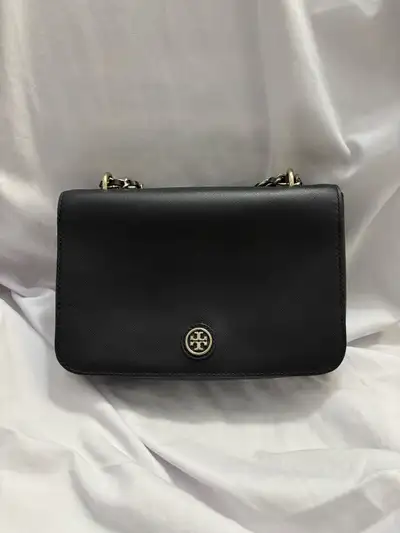 Tory Burch Robinson Crossbody Bag, Black Saffiano, View more