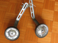 Metal/ rubber Bike Training Wheels, fits 14" to 24 " dia. wheels