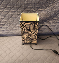 Small Zebra Print Lamp